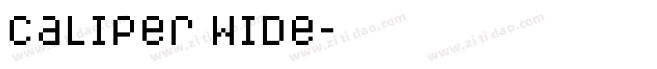 Caliper Wide字体转换